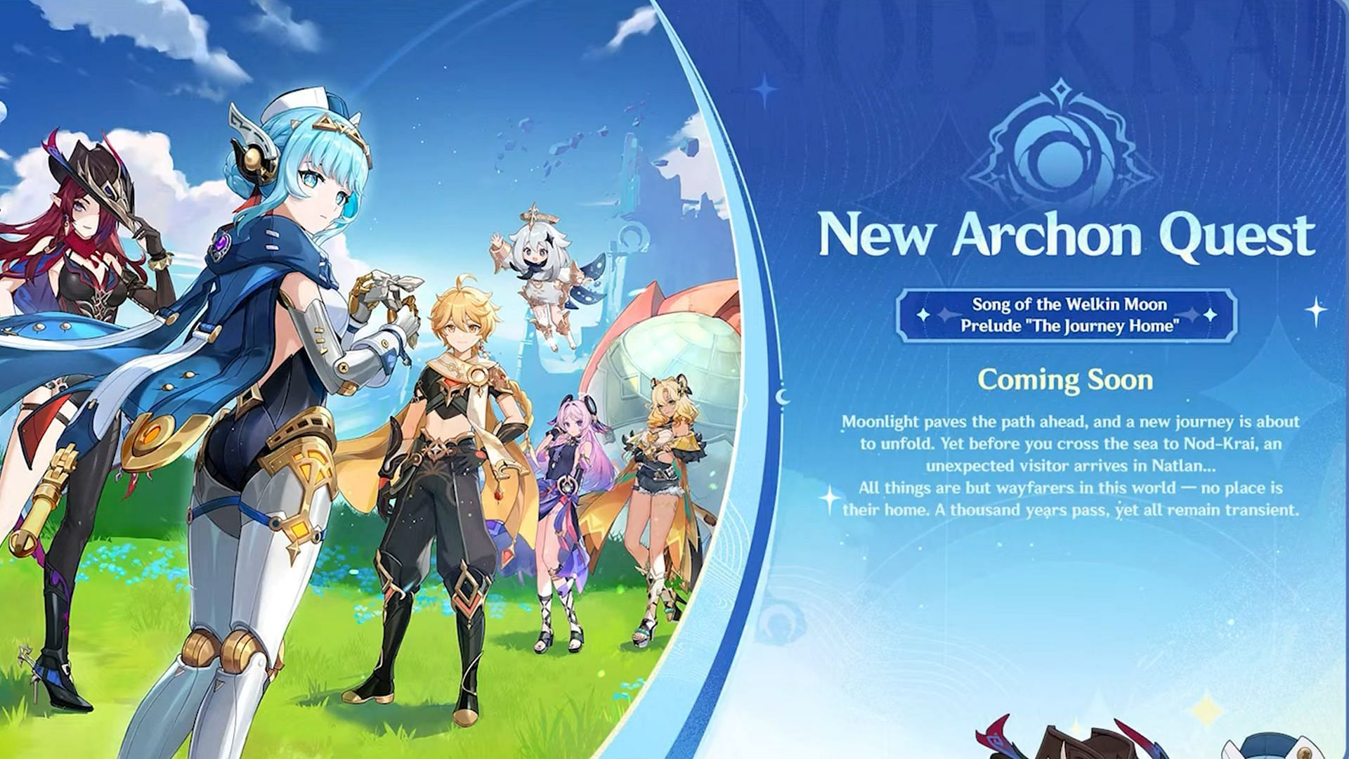 A new Archon Quest will be available in version 5.8 (Image via HoYoverse)